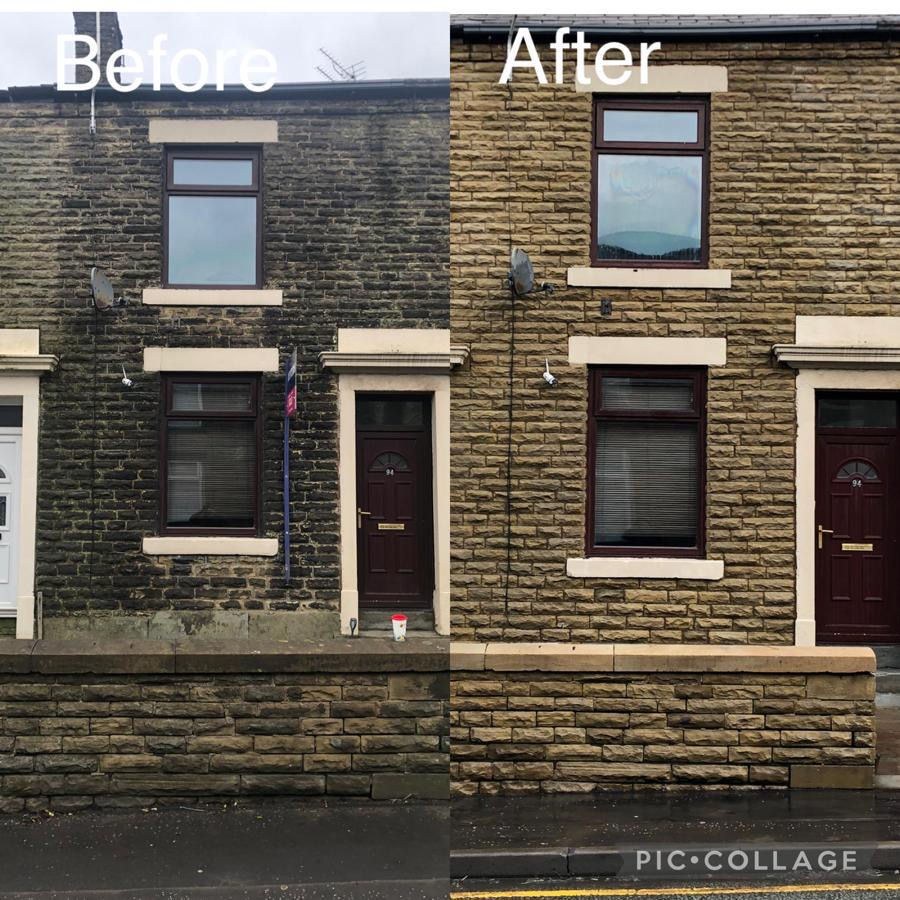 Terrace House Stone Restoration Before and After